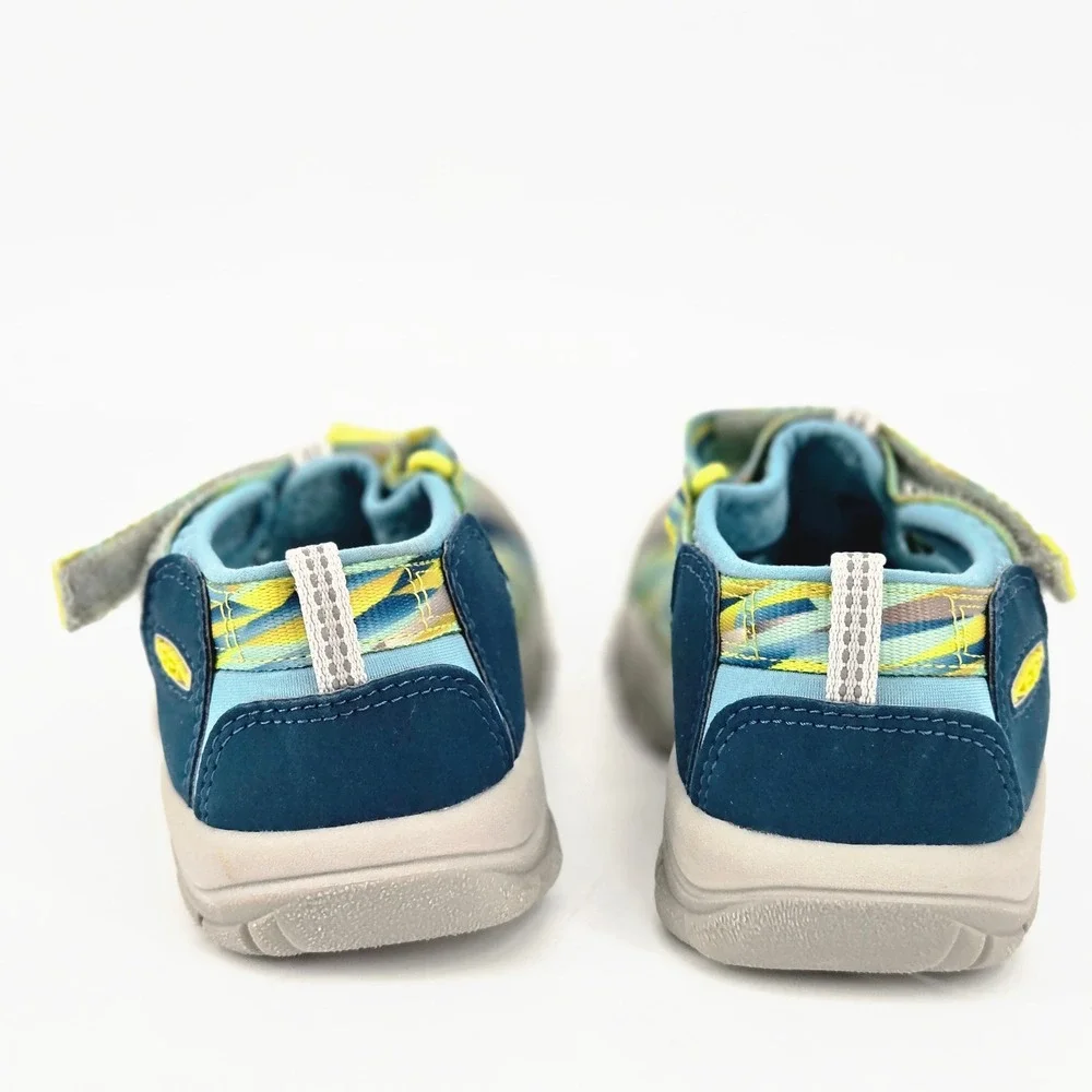 KEEN Newport H2 Kids 13 Blue Yellow Water Sandals Hiking Trail Gorpcore Shoes